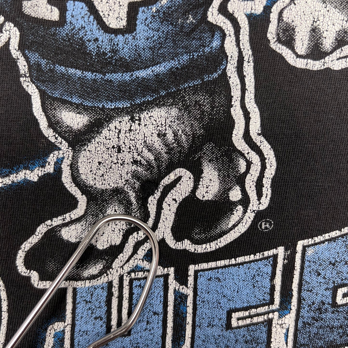 Vintage 90S North Carolina University Tar Heels Lightning Champ Tag Tee XXL