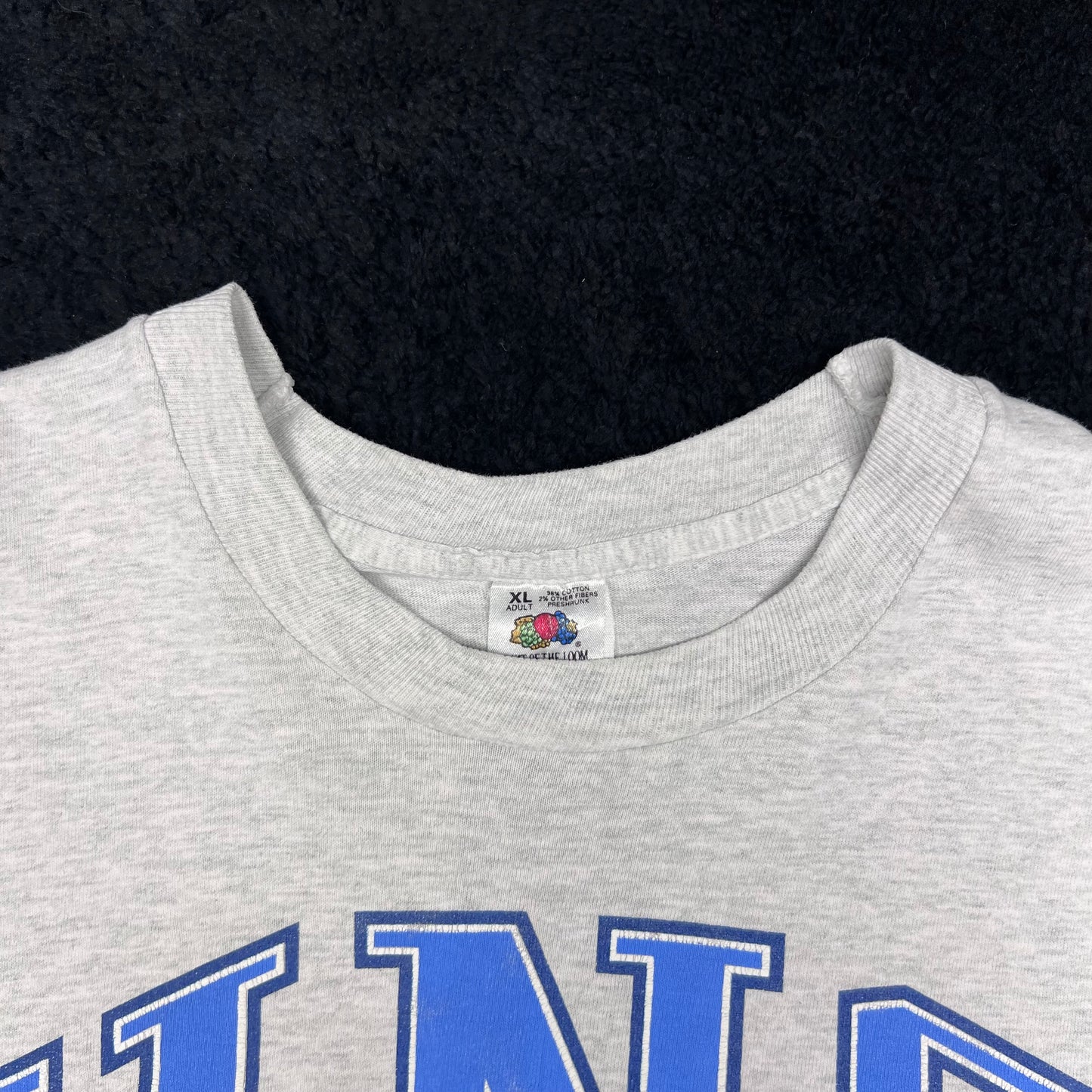 Vintage 90s FOTL University Of North Carolina Tar Heels Foot Print Tee XL
