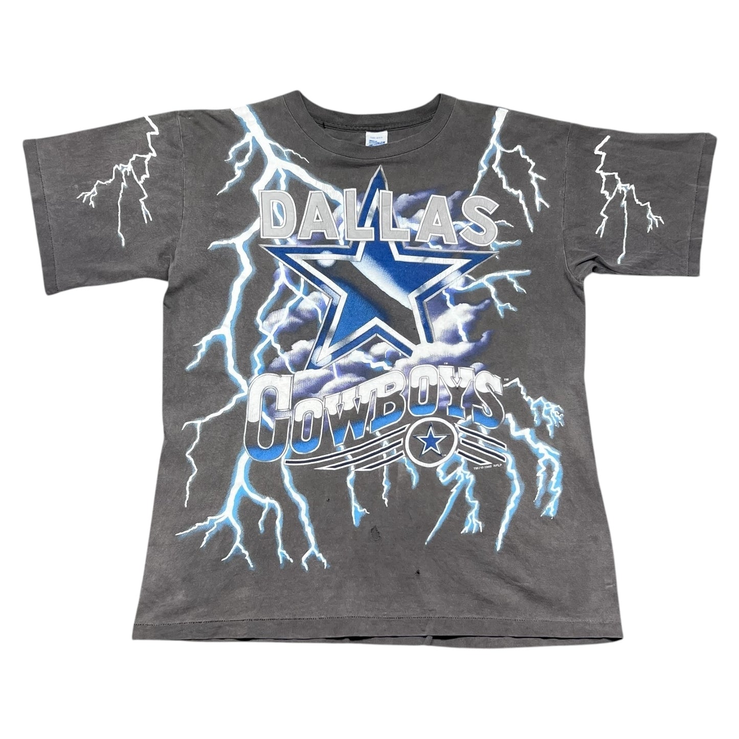 Vintage 1993 Salem Dallas Cowboys Football Lightning Tee XL