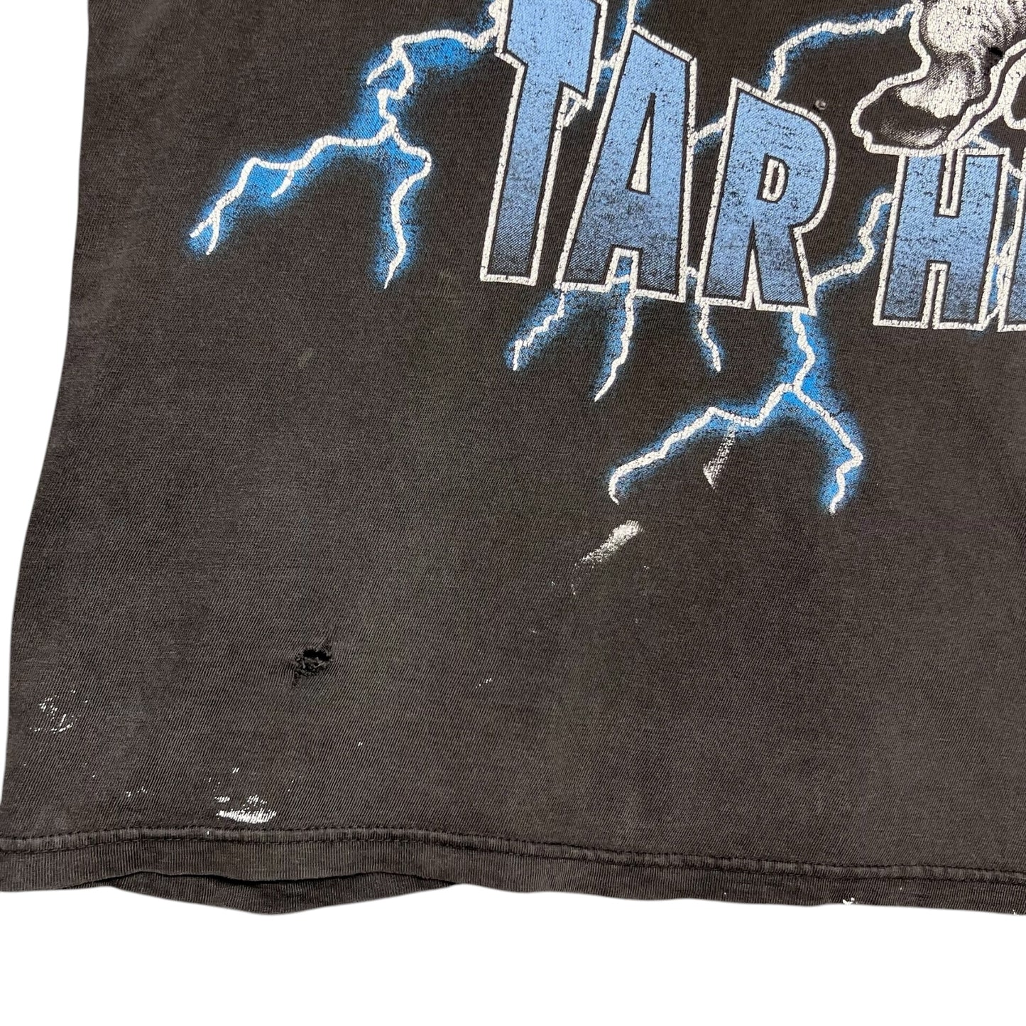 Vintage 90S North Carolina University Tar Heels Lightning Champ Tag Tee XXL