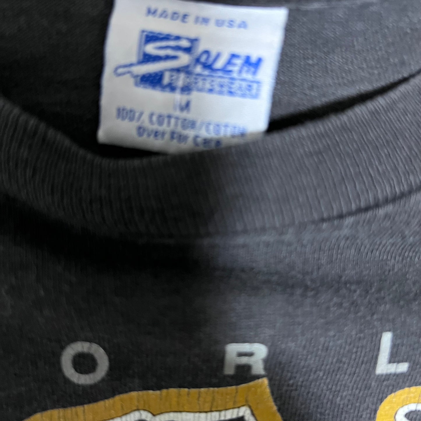 Vintage 90s Salem NFL New Orleans Saints Western Division Football Helmet Tee M