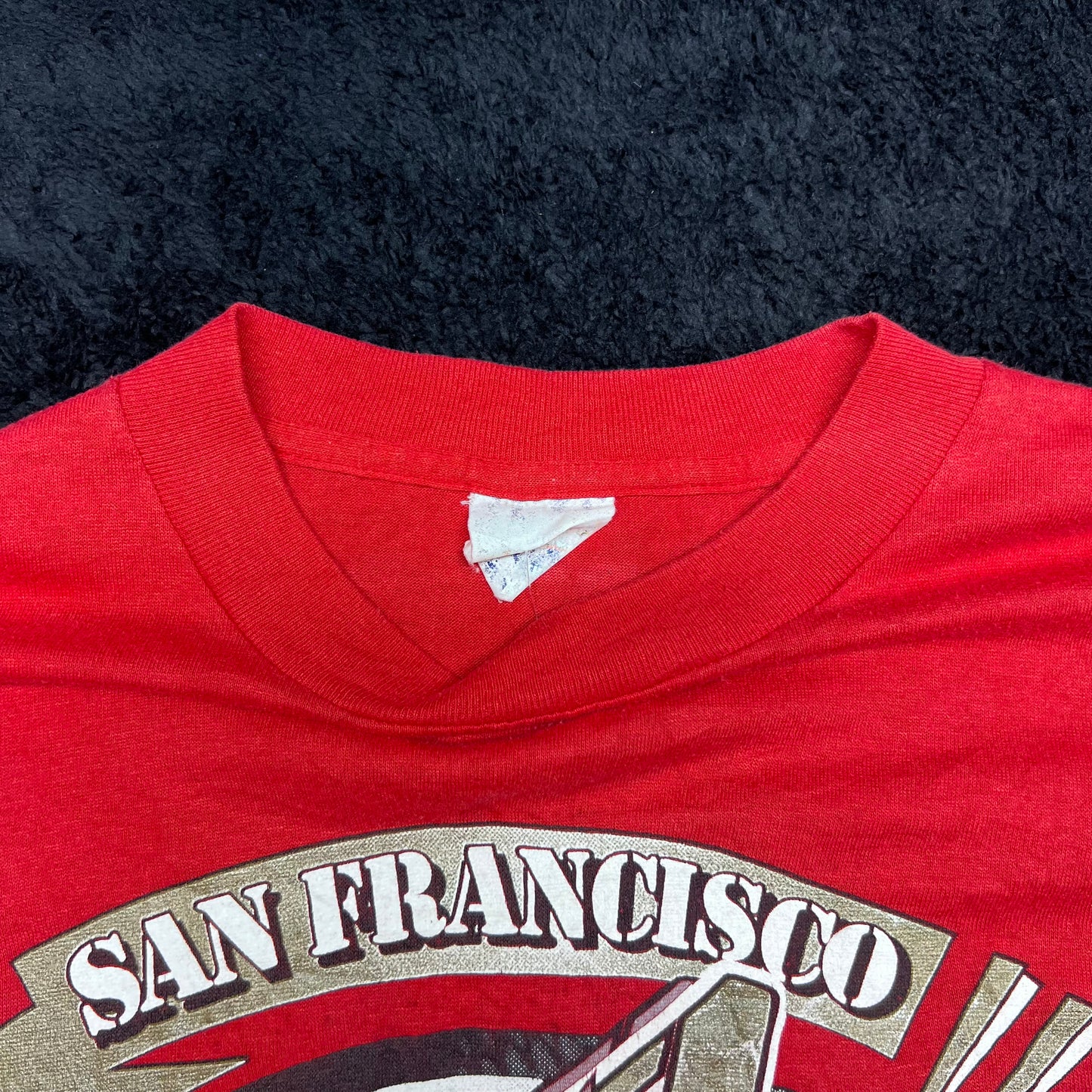 Vintage 1994 Red NFL San Francisco 49ers center logo red Tee XL