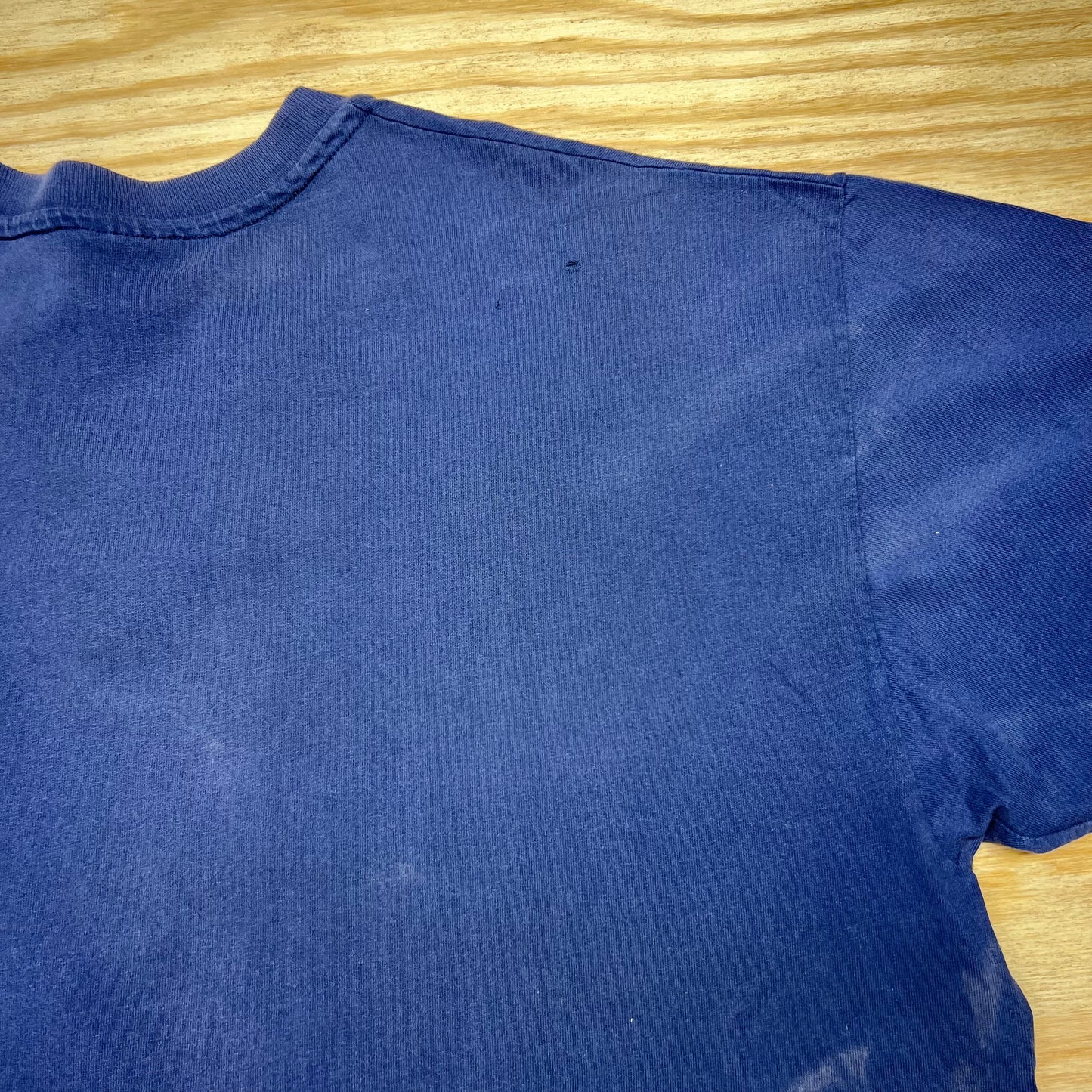 Vintage 90s Hanes Tag North Carolina University Tar Heels Navy Blue Tee XL