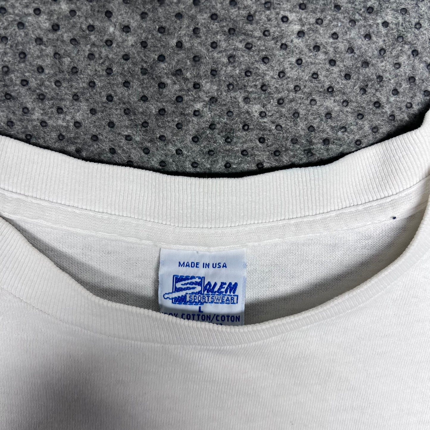 Vintage 1993 Salem Kansas City Chiefs Joe Montana Player Comic Tee L