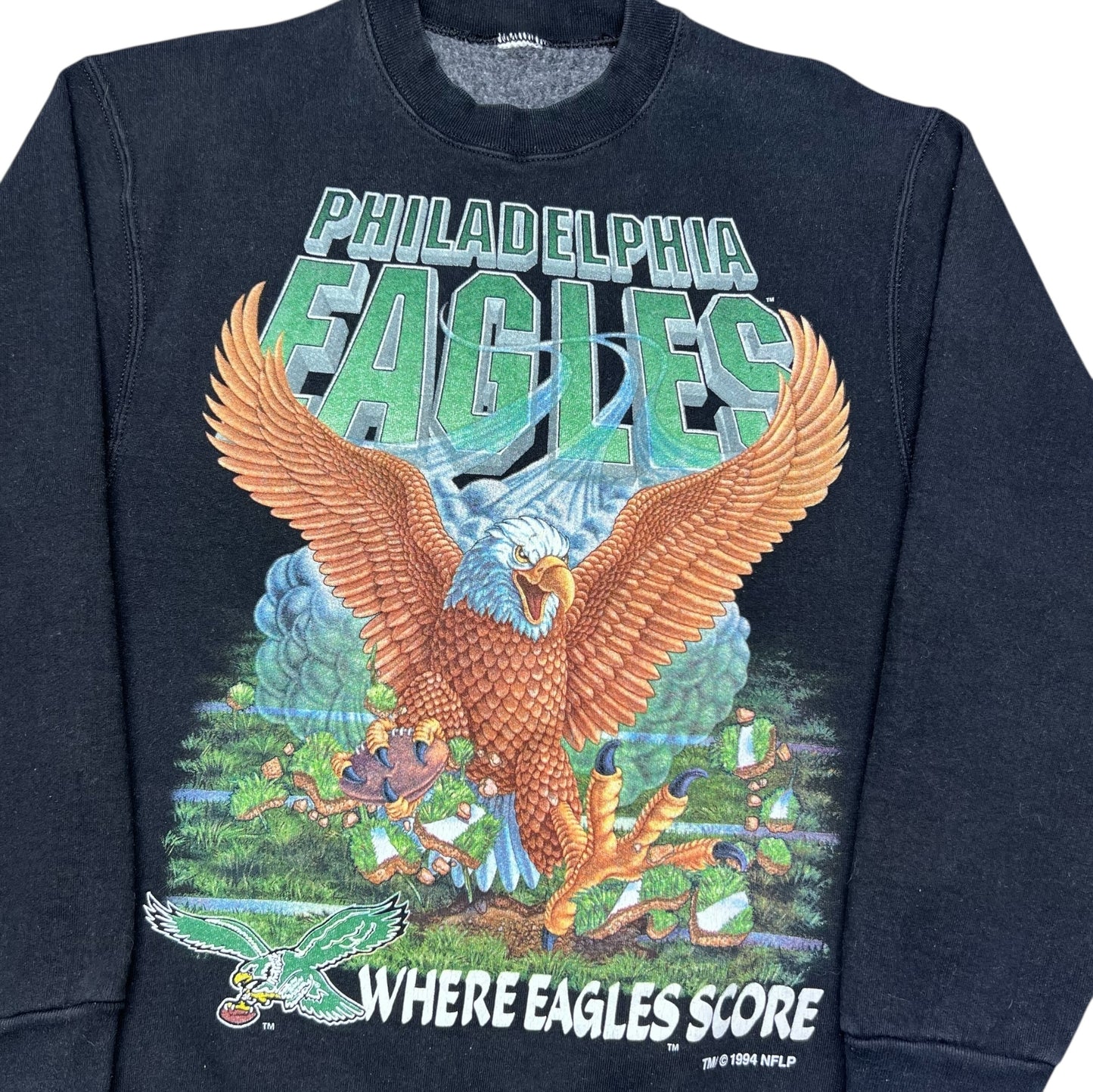 Vintage 1994 Salem Philadelphia Eagles Realistic Mascot Sweatshirt L