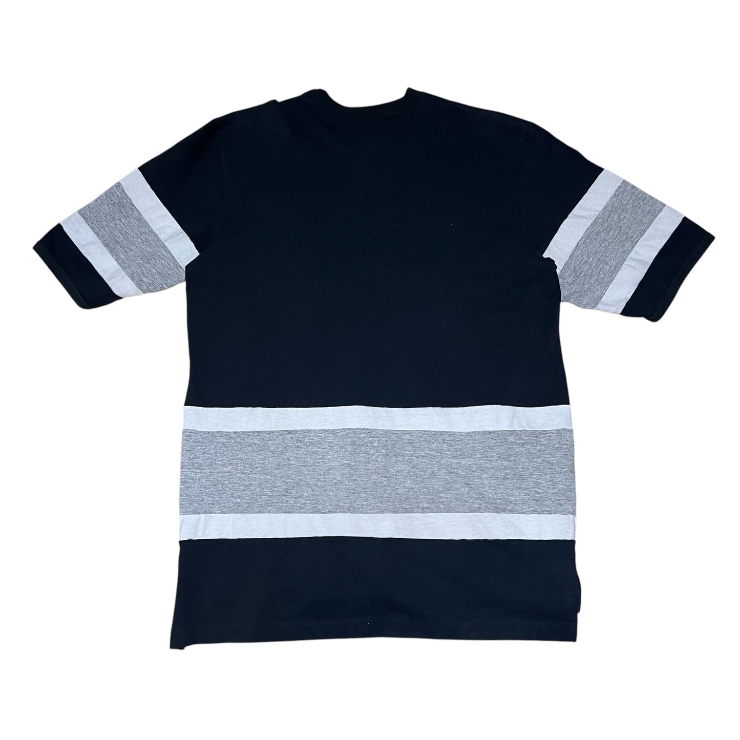Vintage 90s Nutmeg Mills NFL Oakland Raiders Stripped Jersey Tee L