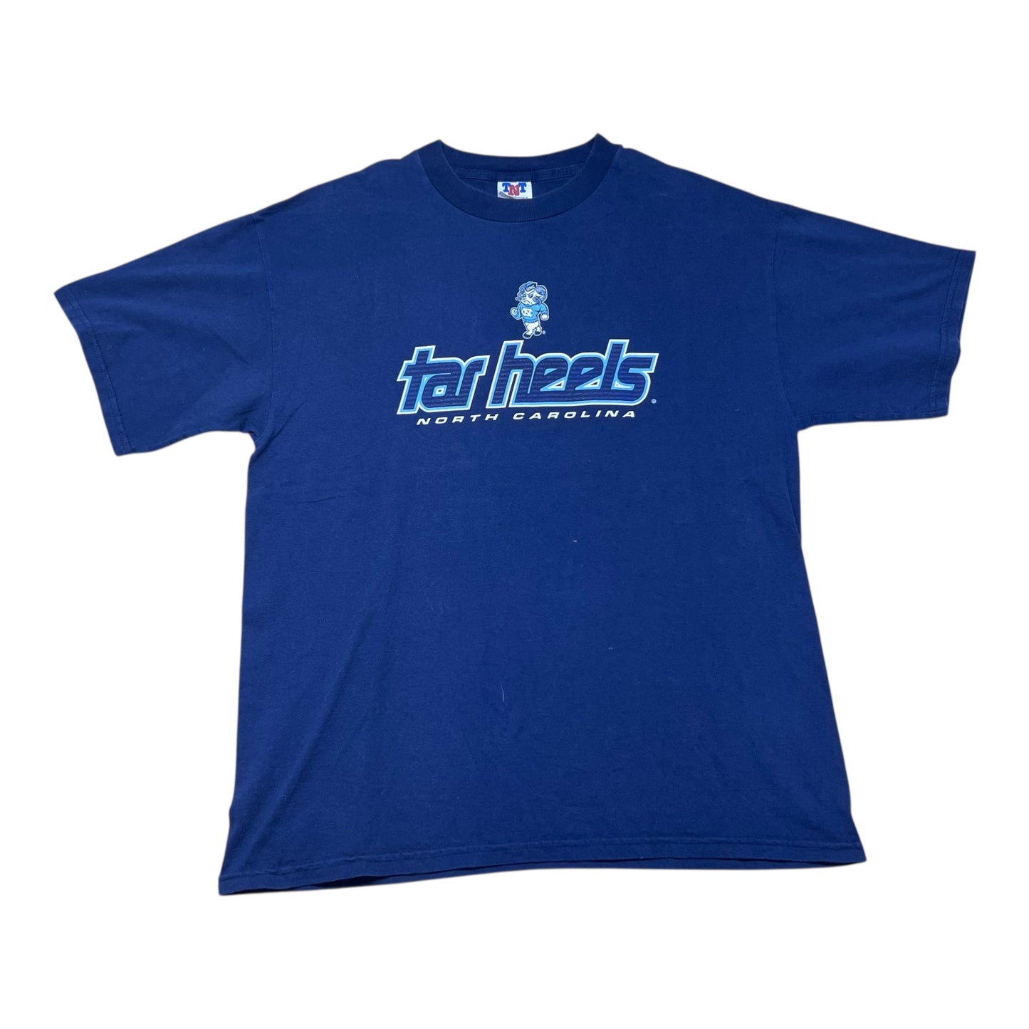 Vintage 00s TNT Tag Navy Blue North Carolina Tar Heels Box Logo Tee XL