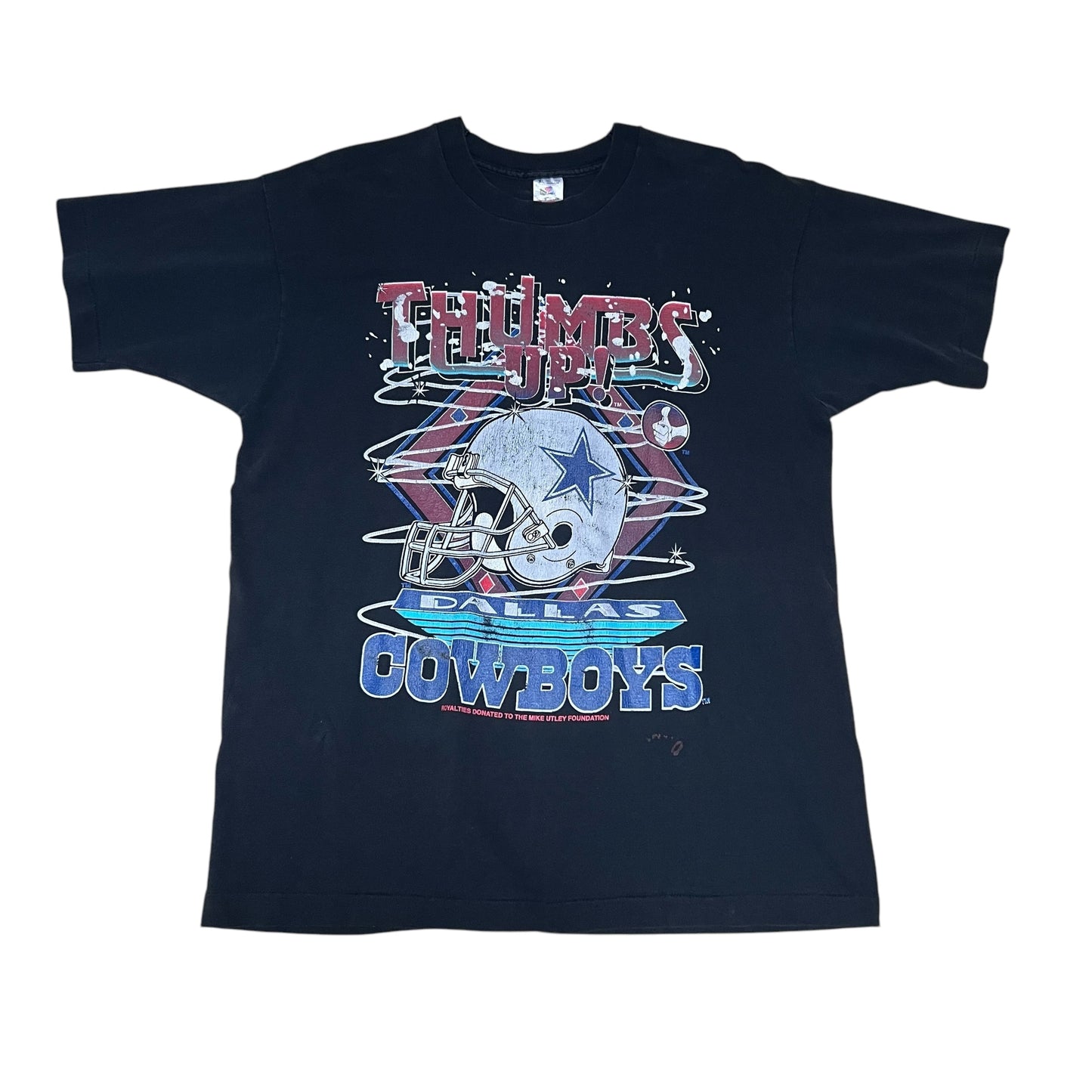 Vintage 90s NFL Dallas Cowboys Football Helmet “Thumbs Up” Tee XL