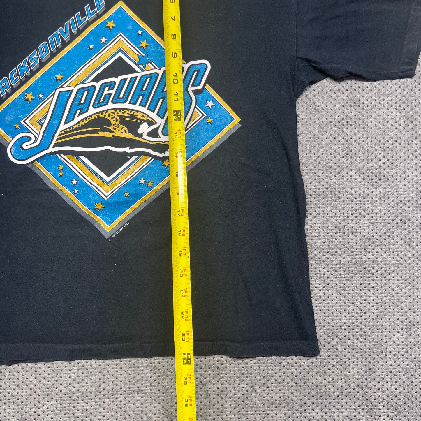 Vintage 1993 True Fan Jacksonville Jaguars Banned Logo Tee L