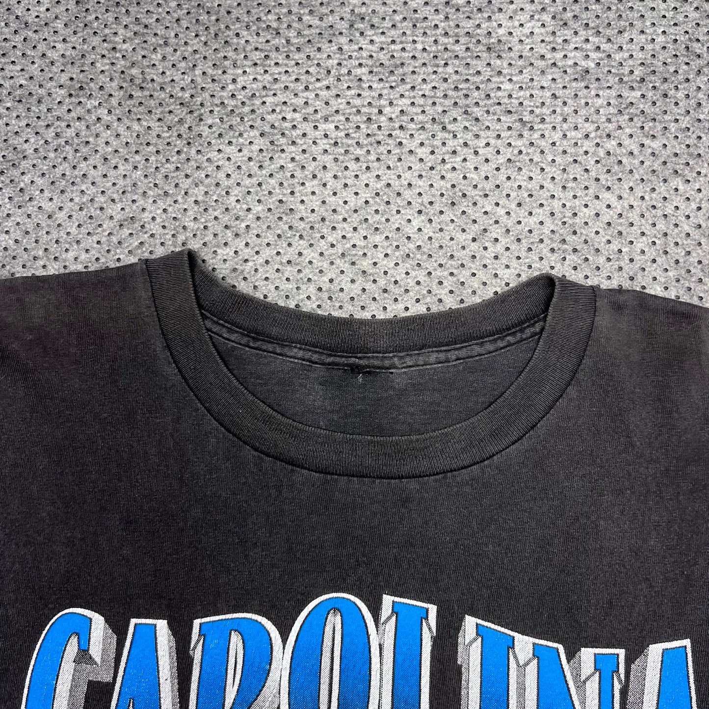 Vintage 1993 Nutmeg Carolina Panthers Breakthrough Mascot Realistic Tee L