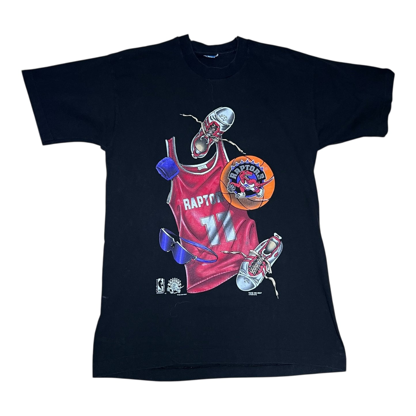 Vintage 1994 NBA Toronto Raptors Basketball Jersey Locker Room Tee L