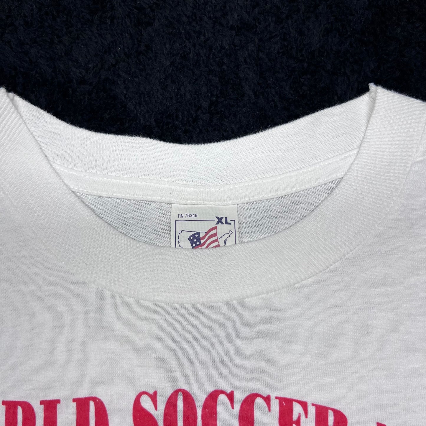 Vintage 1994 World Of Soccer Italy Flag Player World Cup Tee XL