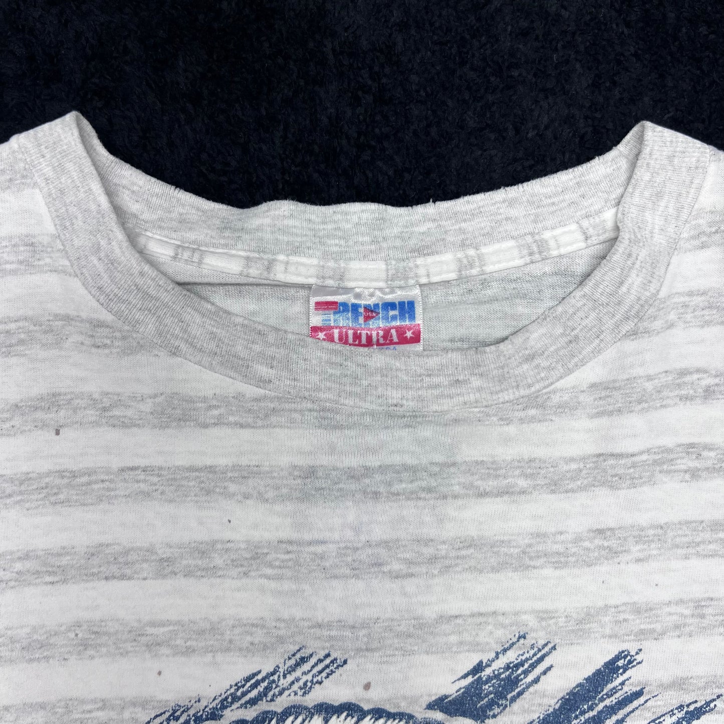 Vintage 1991 Ultra World Series Champions Atlanta Braves Striped Tee XL