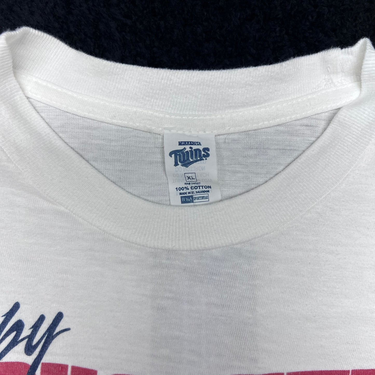 Vintage 1997 MLB Minnesota Twins Baseball Kirby Puckett Player Tee XL