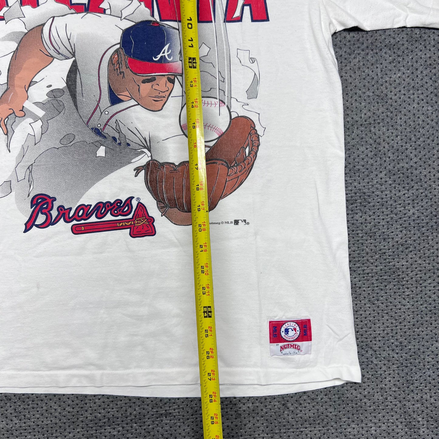 Vintage 90s Nutmeg Atlanta Braves Baseball Breakthrough Tee XL