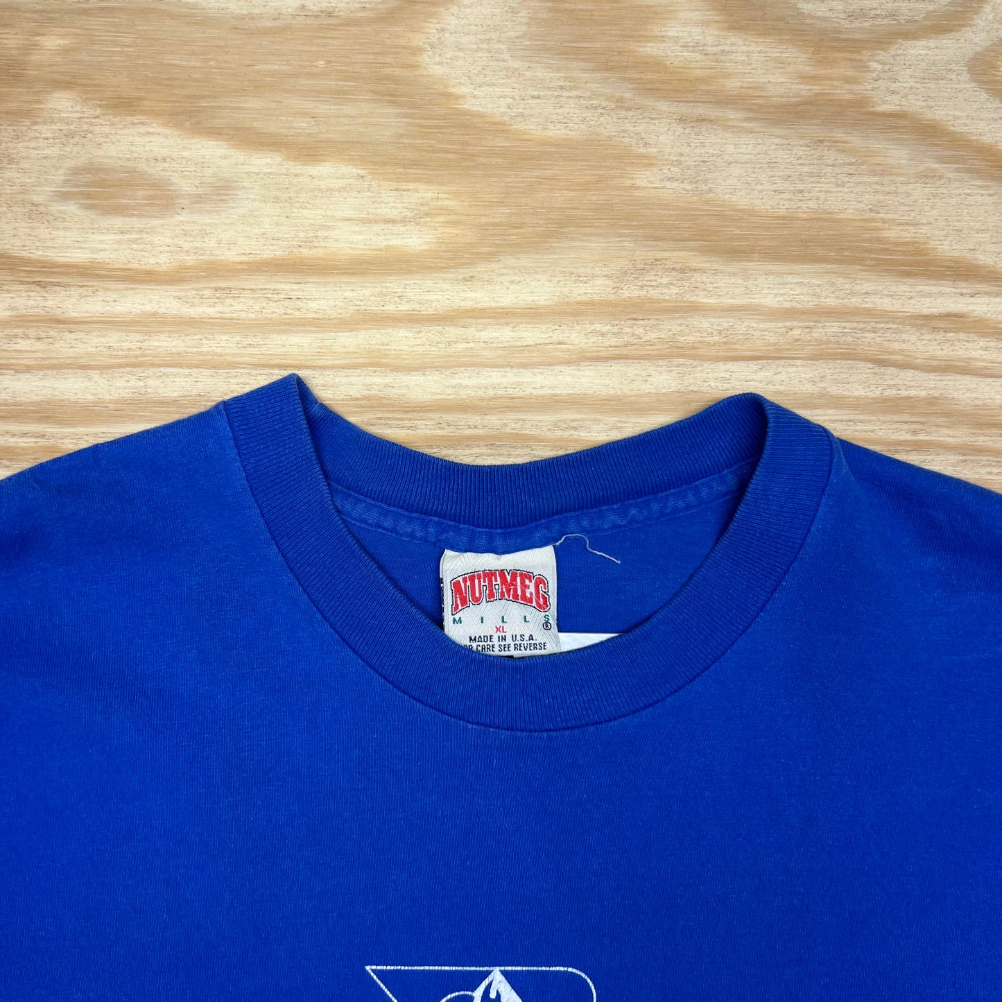 Vintage 90s Nutmeg Duke University Blue Devils Embroidered College Tee XL