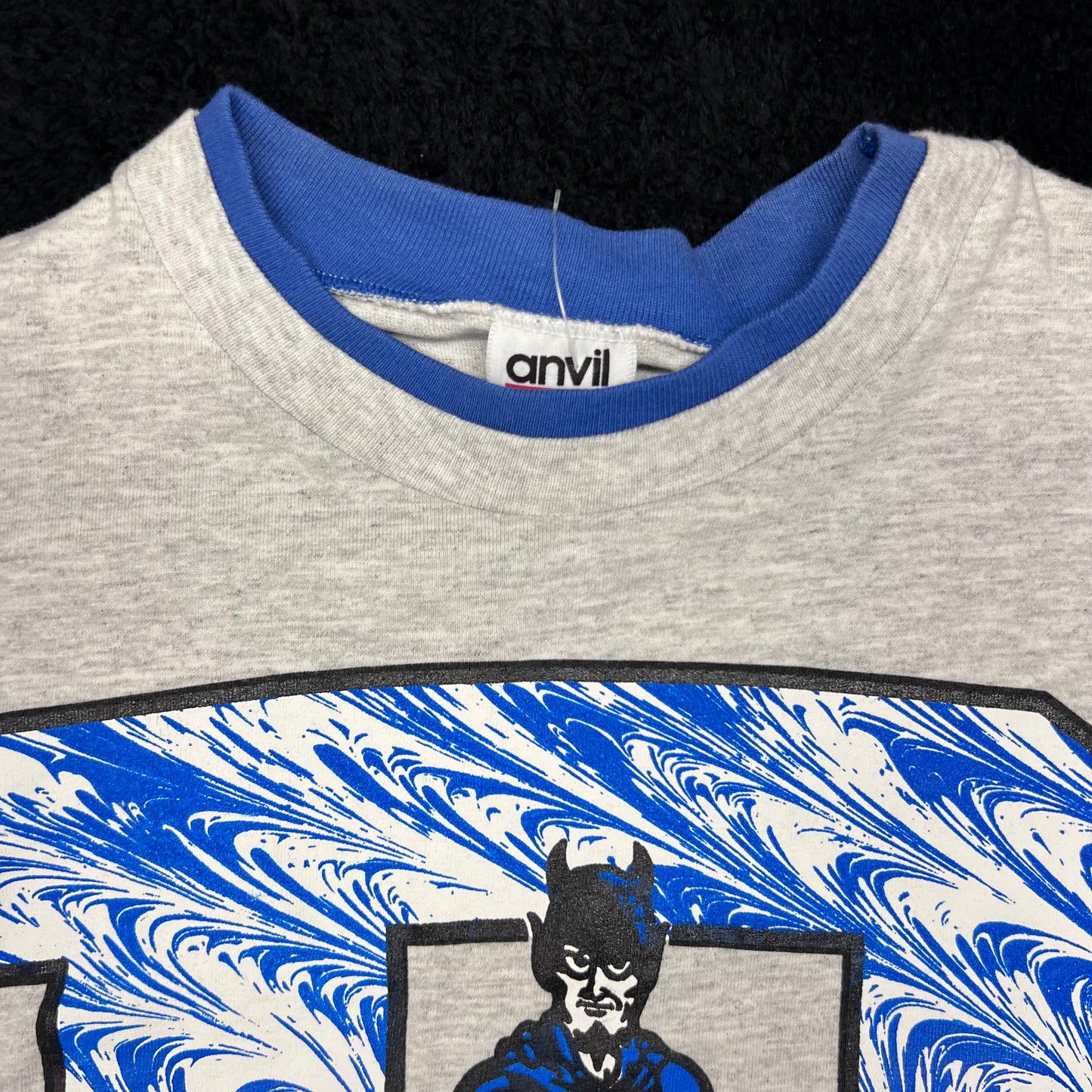Vintage 1993 Anvil Duke University Blue Devils Double Layered Tee XL