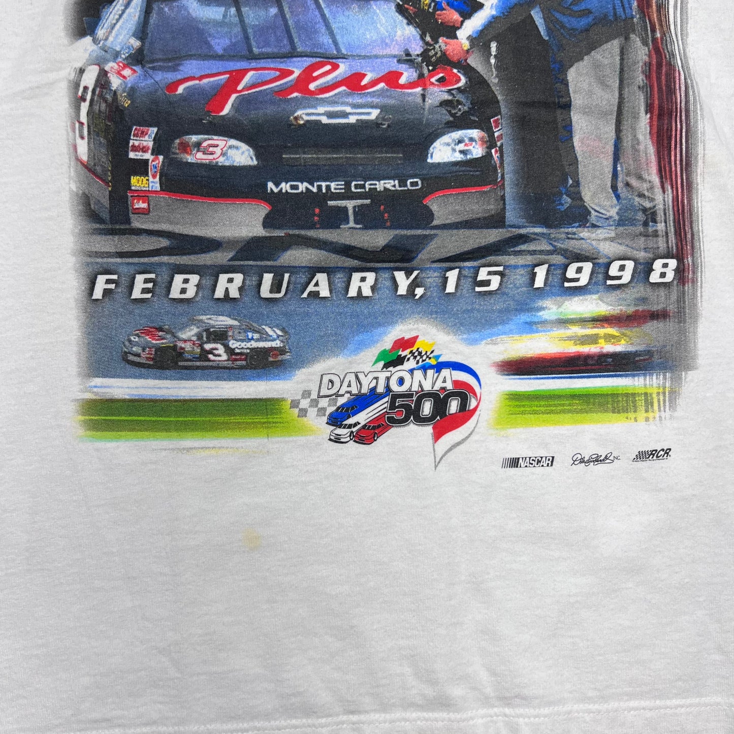 Vintage 1998 Winner Circle Dale Earnhardt Daytona 500 Champion NASCAR Tee L