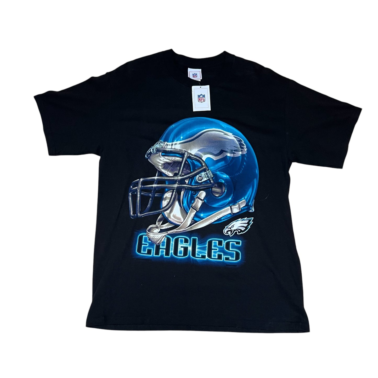 Vintage 00s NWT NFL Philadelphia Eagles Football Helmet Tee L