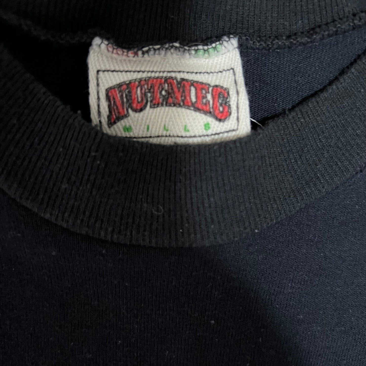 Vintage 90s Nutmeg Mills NFL Oakland Raiders Stripped Jersey Tee L