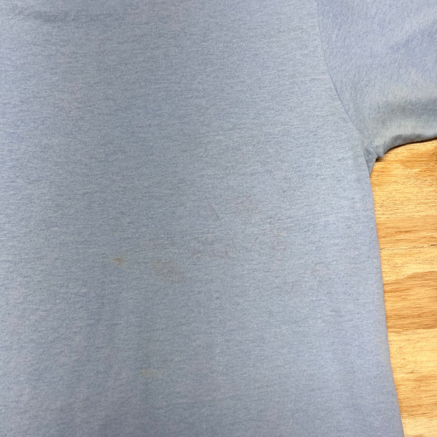 Vintage 80s Light Blue North Carolina UNC Tar Heels Foot Print Basketball Tee XL