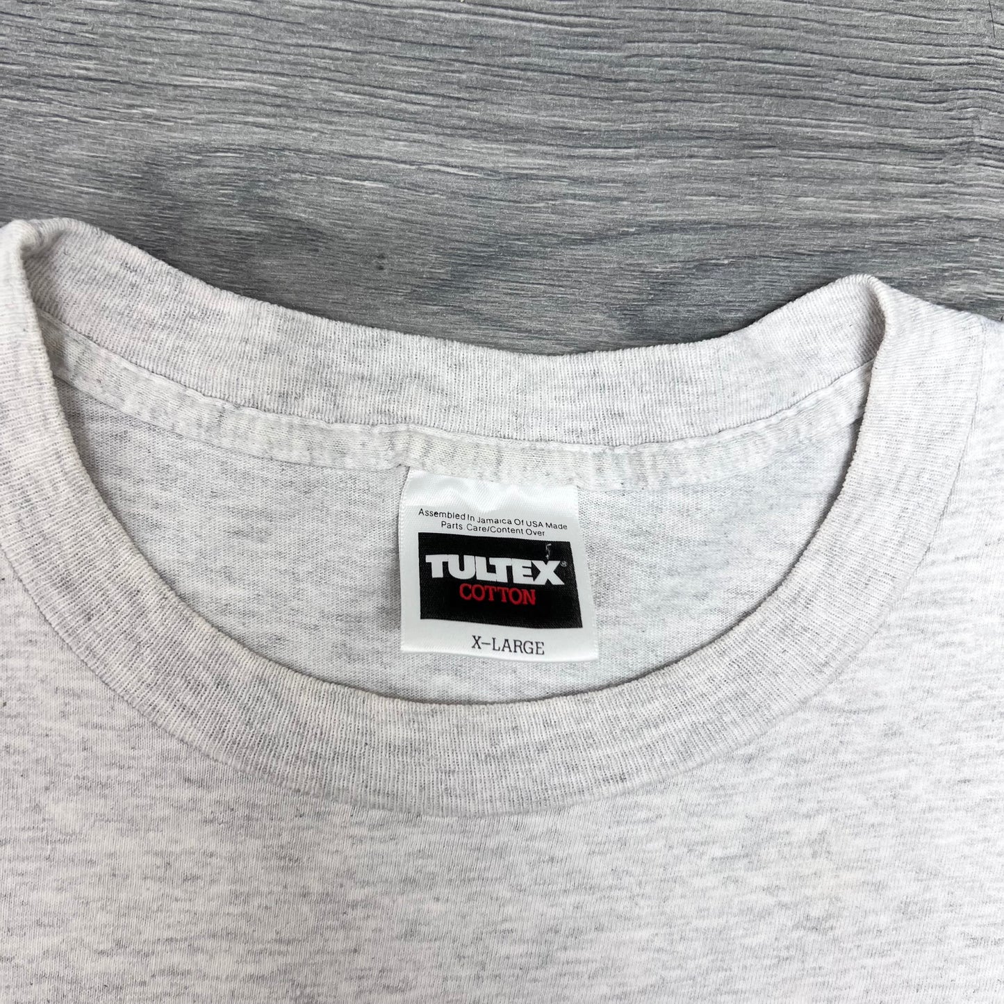 Vintage 90s Chicago Bulls Graffiti Gangster Wraparound Tultex Men’s Grey Tee XL
