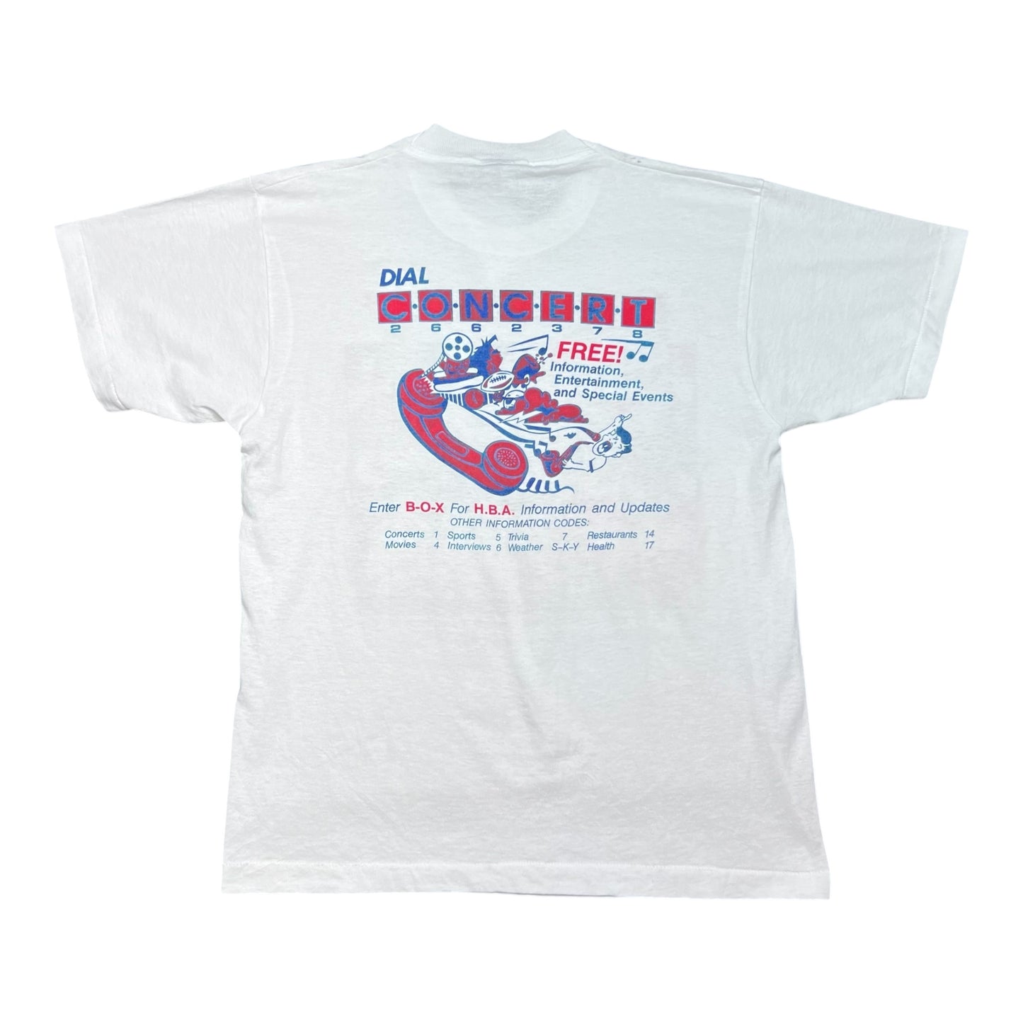 Vintage 90s HBA Houston Boxing Association American Flag Tee L