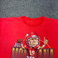 Vintage 1993 Salem Kansas City Chiefs Joe Montana Caricature Tee XL