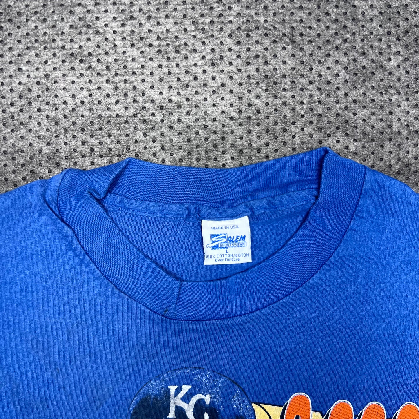 Vintage 1992 Salem Kansas City Royals Brett George Caricature Tee L