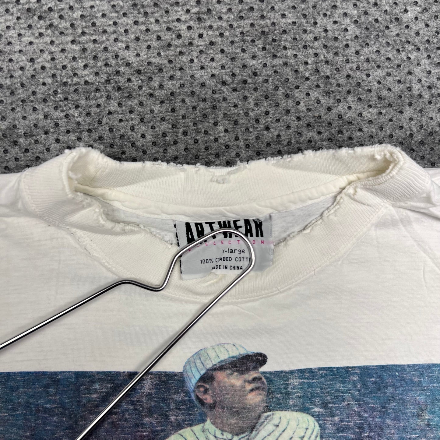 Vintage 1991 MLB Babe Ruth The Great Bambino Baseball Player Tee XL