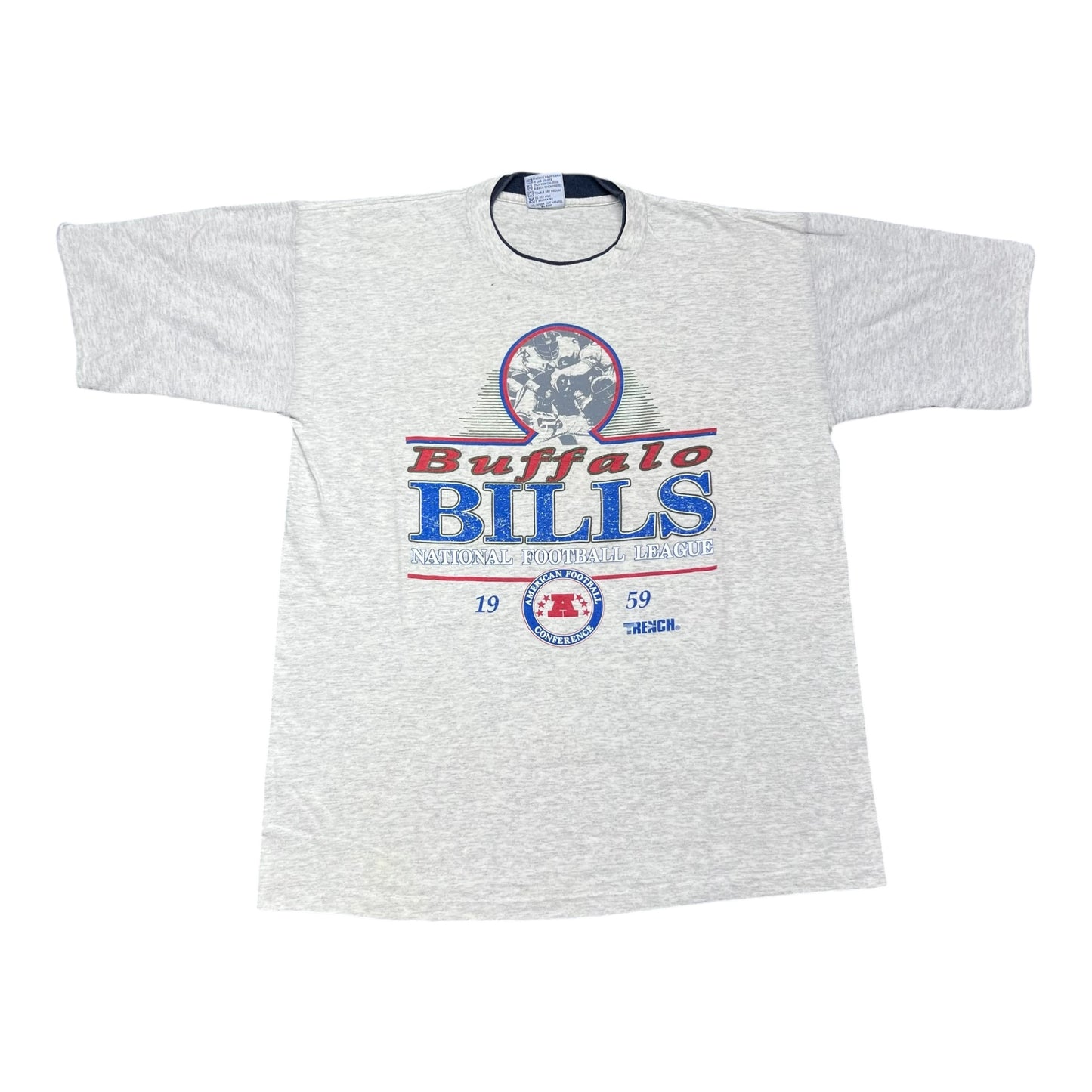Vintage 90s Buffalo Bills American Football Conference Logo Tee L