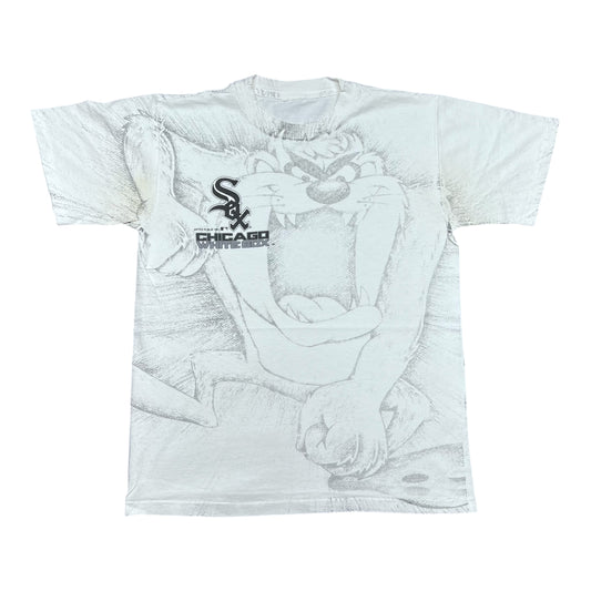 Vintage 1991 Artex Chicago White Sox Tasmanian Devil AOP Tee L