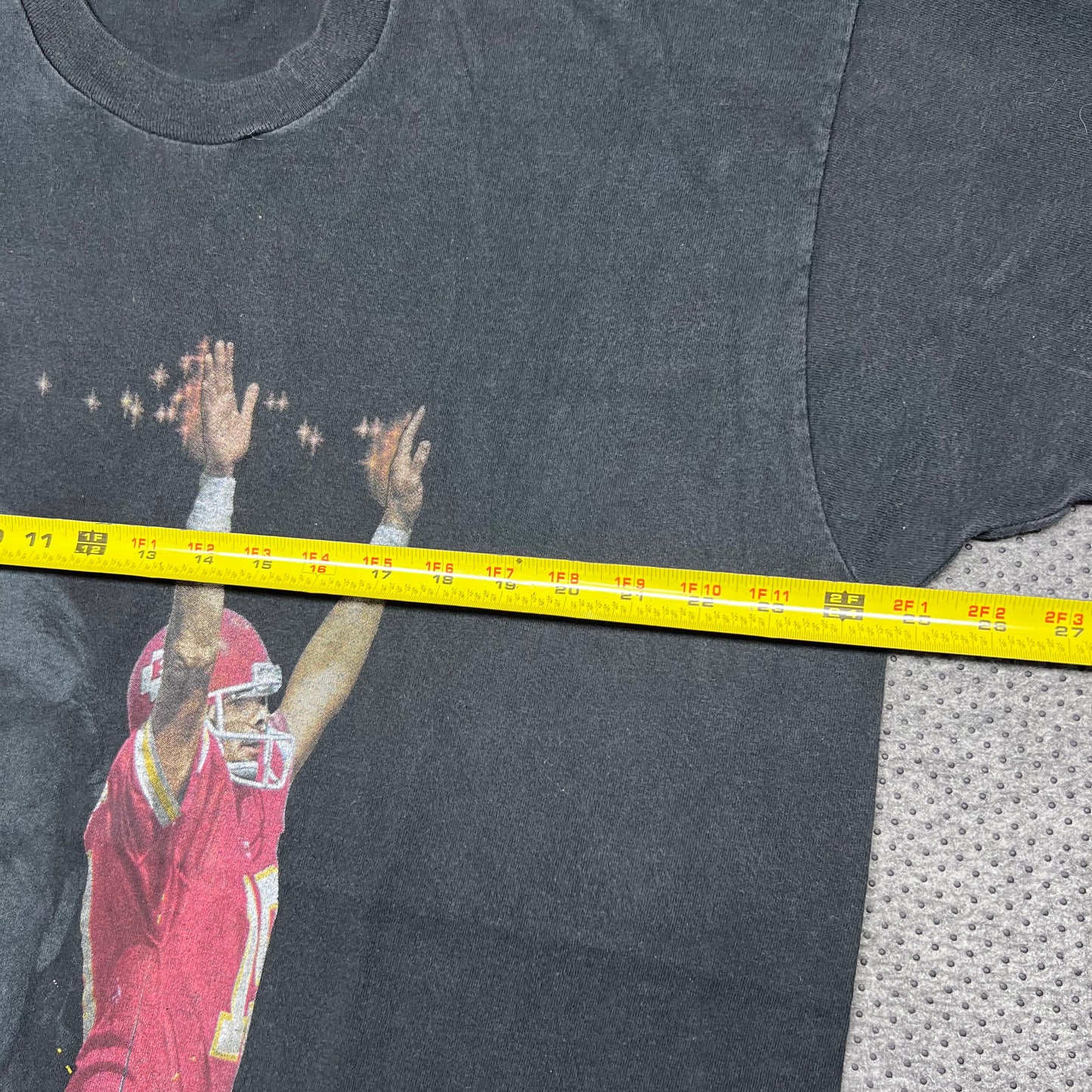 Vintage 1994 Salem Kansas City Chiefs Joe Magic Montana Player Tee XL