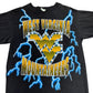 Vintage 90S West Virginia University Mountaineers American Thunder Lightning Tee L