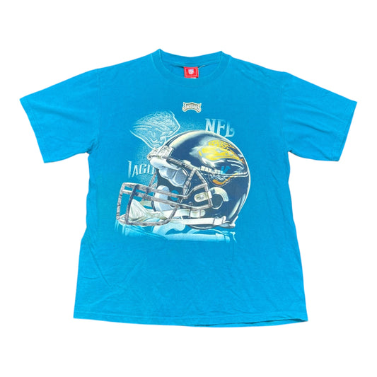 Vintage 00s NFL Jacksonville Jaguars Football Helmet Tee L
