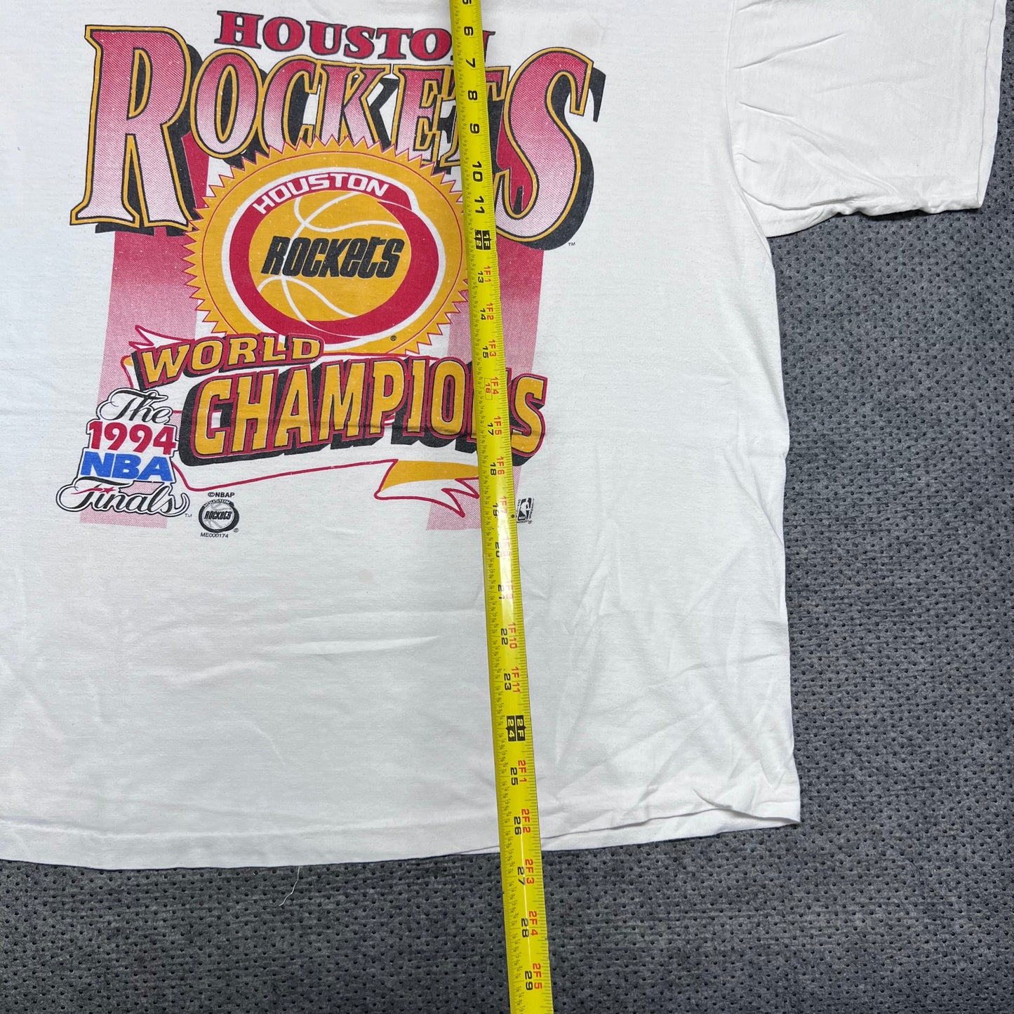 Vintage 1994 Huston Rockets NBA Finals World Champions Tee XL