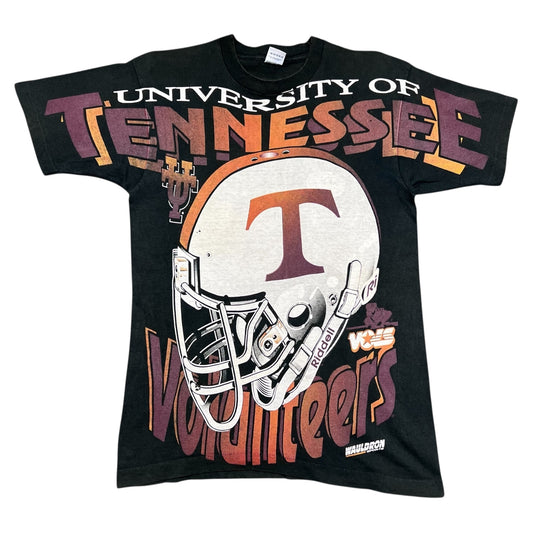 Vintage 90s University Of Tennessee Volunteers Football Helmet Tee M