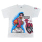 Vintage 90s Chicago Bulls Graffiti Gangster Wraparound Tultex Men’s Grey Tee XL