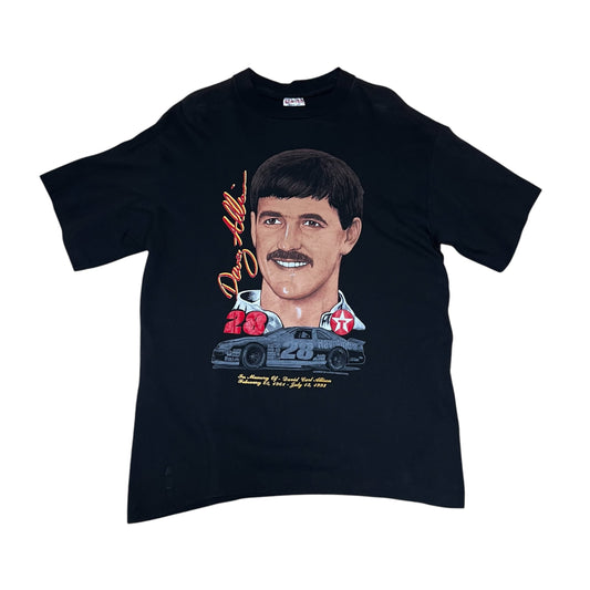 Vintage 1993 In Memory Of David Carl Allison NASCAR Racing Tee L