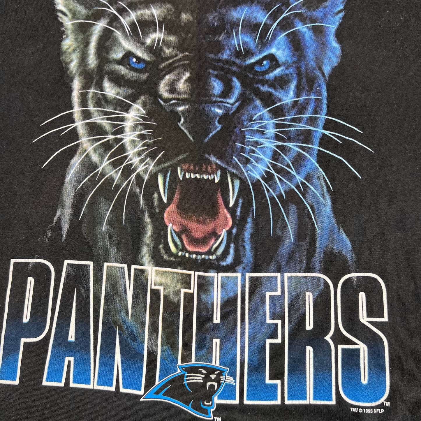 Vintage 1995 Salem Carolina Panthers Football Realistic Mascot Tee XXL