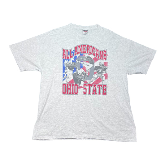 Vintage 90s NCAA Ohio State University Buckeyes “All Americans” Football Tee XXL
