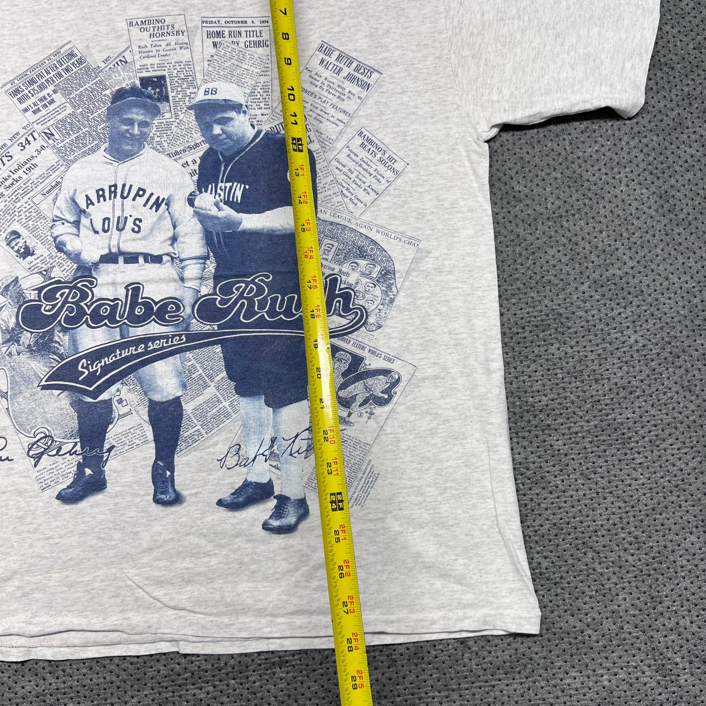 Vintage 90s Babe Ruth Baseball Player Signature Series Tee L