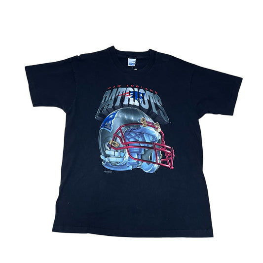 Vintage 1994 NFL New England Patriots Football Helmet Tee L