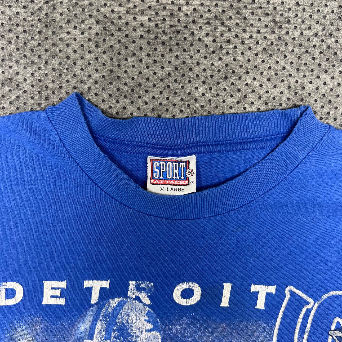 Vintage 1997 Detroit Lions Barry Sanders MVP Football Player Tee XL