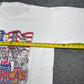 Vintage 1991 Salem USA Olympic Basketball Americas Team Caricature Tee L