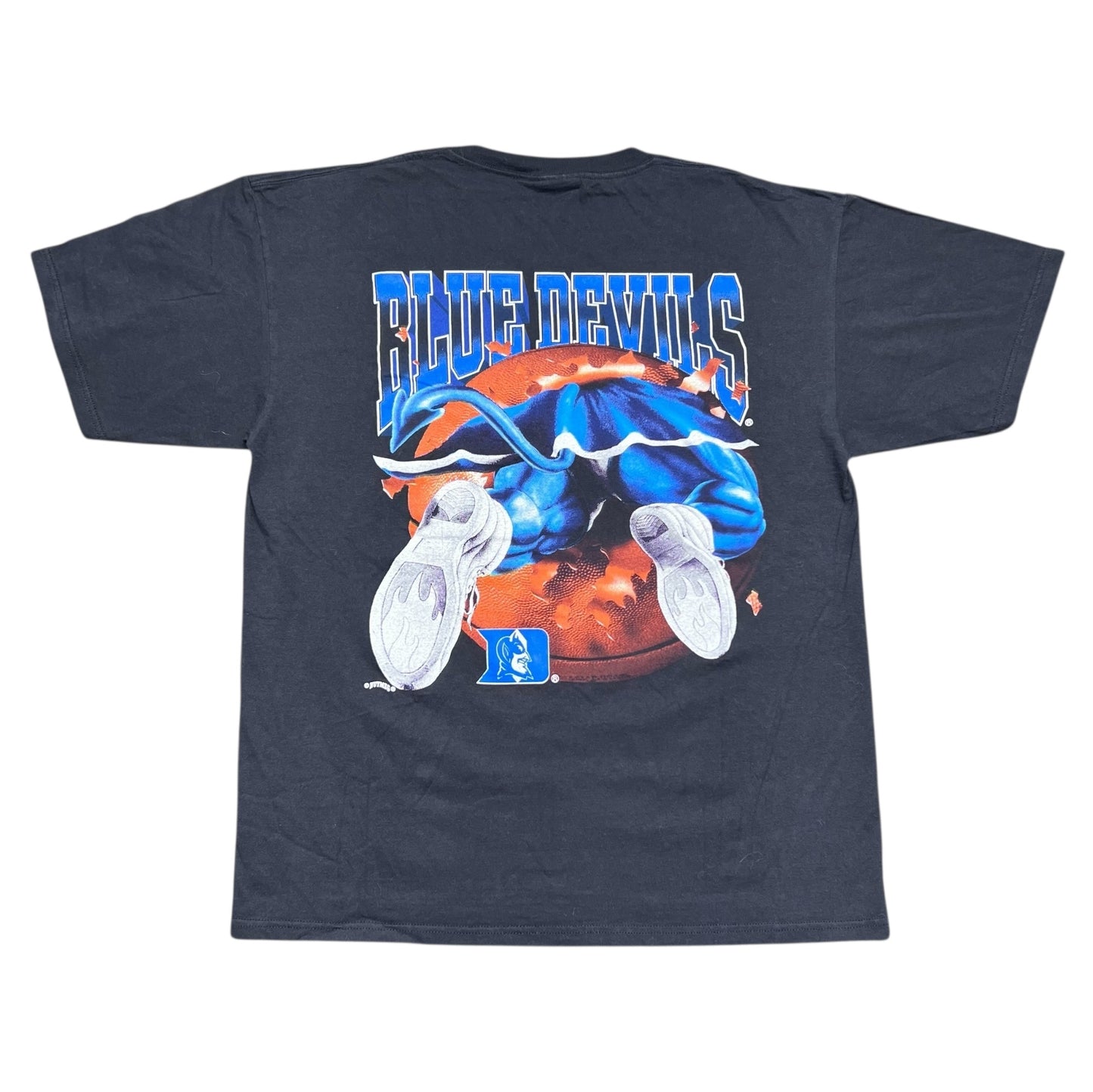 Vintage 90s Nutmeg University Of Duke Blue Devils Realistic Breakthrough Tee XL