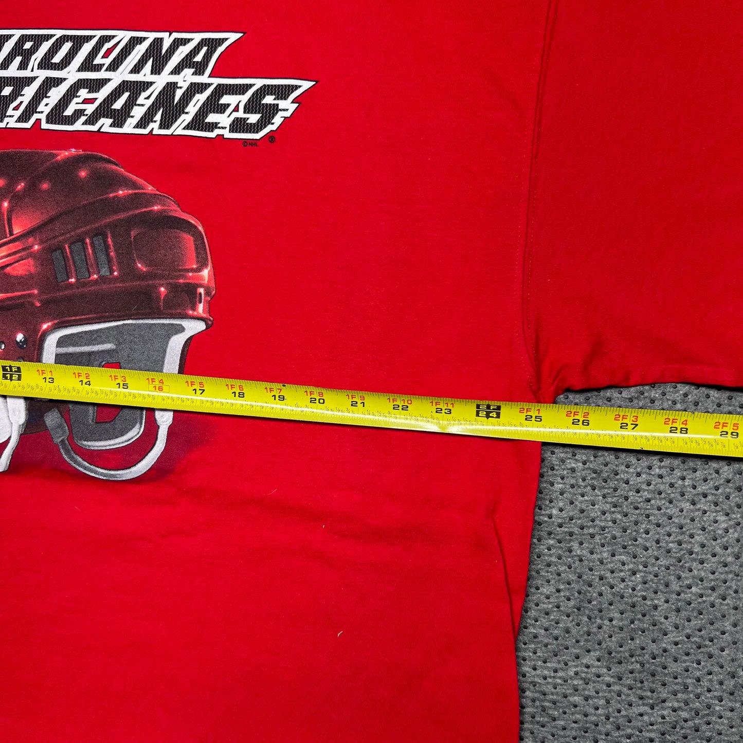 Vintage 00s Lee Sports Carolina Hurricanes Hockey Helmet Tee XXL￼￼