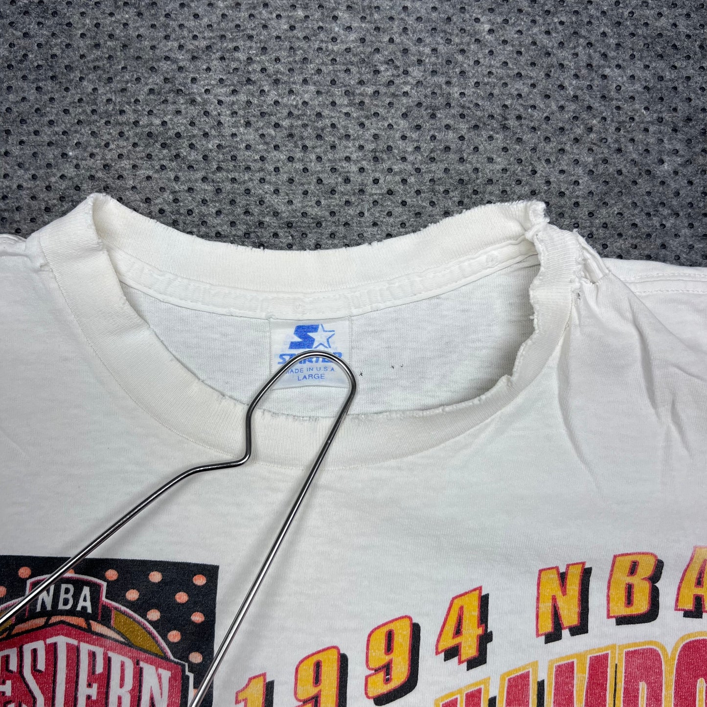 Vintage 1994 Starter Houston Rockets Western Conference Champions Tee L