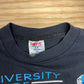 Vintage 90s University Of North Carolina Tar Heels Neon Style Basketball Tee L