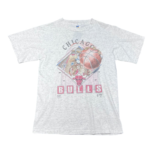 Vintage 90s Official Fan Sportswear NBA Chicago Bulls Player Dunking Tee L